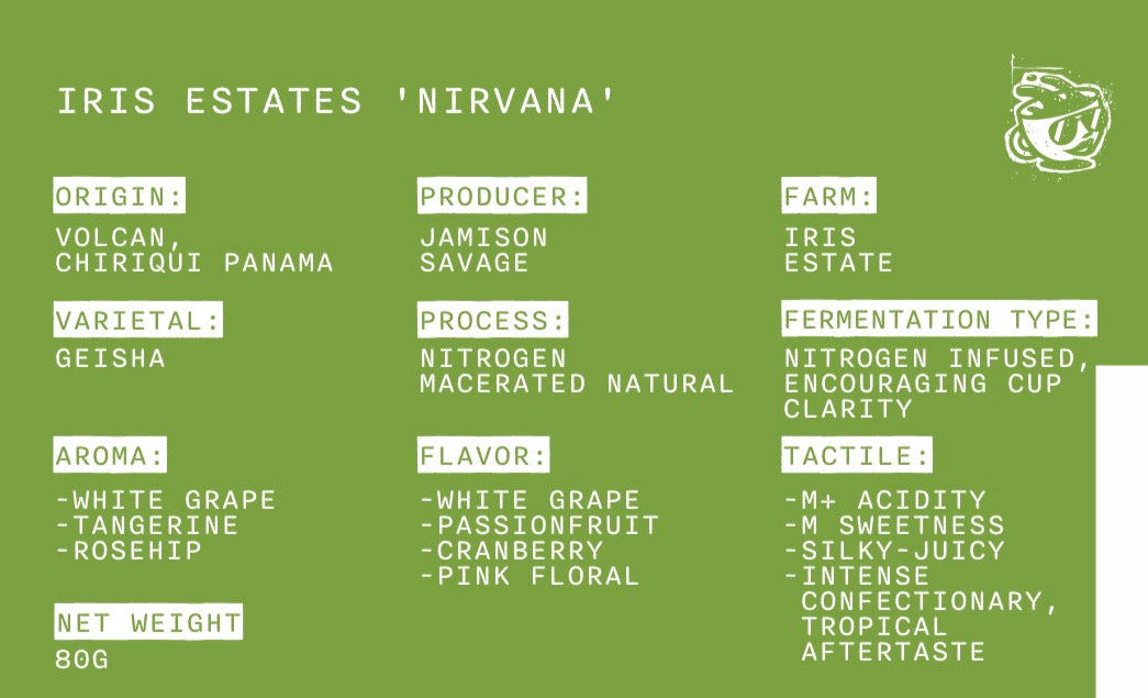 Iris Estates 'Nirvana' -  Panama - Nitro Natural
